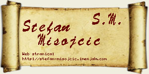 Stefan Misojčić vizit kartica